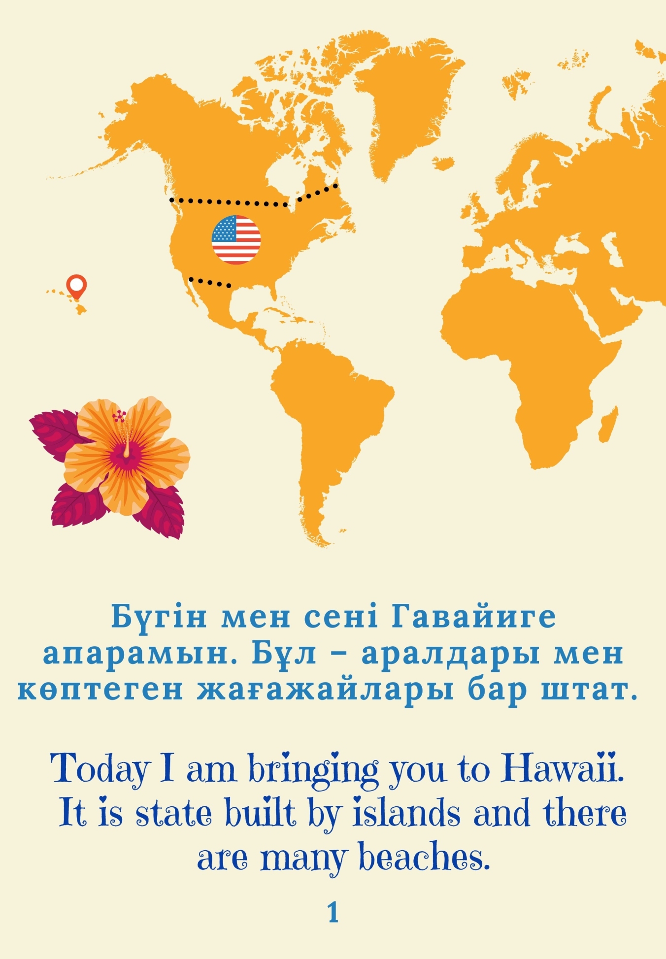 A Day at the Beach, Kazakh and English Edition - Image 2